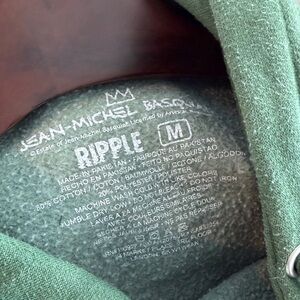 Jean-Michel Basquiat Green Ripple Hoodie